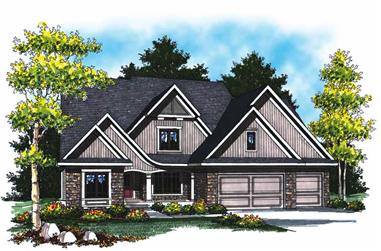 5-Bedroom, 2629 Sq Ft Colonial House Plan - 101-1007 - Front Exterior