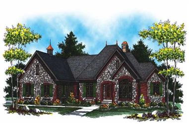 4-Bedroom, 5104 Sq Ft Country Home Plan - 101-1018 - Main Exterior