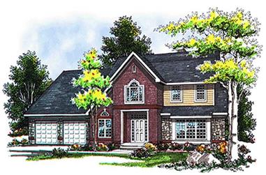 4-Bedroom, 3078 Sq Ft Country House Plan - 101-1048 - Front Exterior
