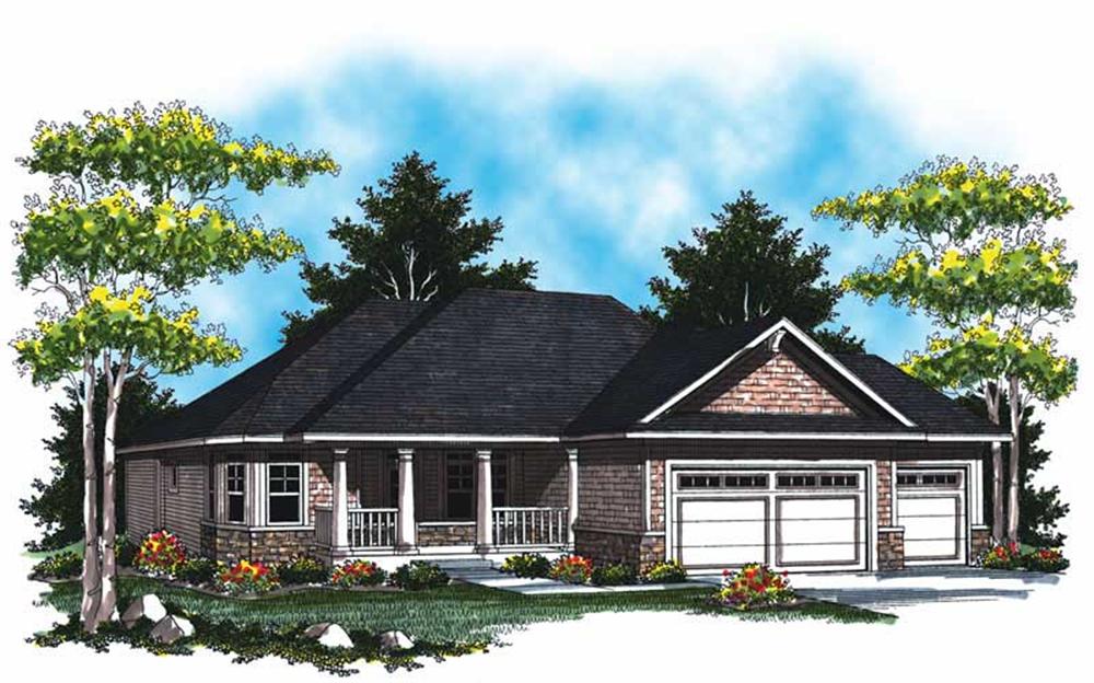 Main image for house plan # 16998