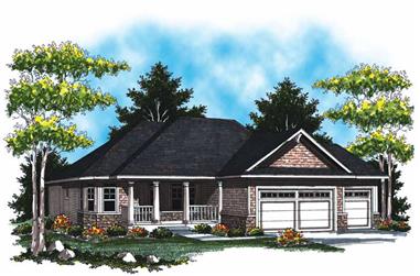3-Bedroom, 1706 Sq Ft Country House Plan - 101-1061 - Front Exterior