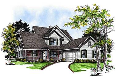 4-Bedroom, 2155 Sq Ft Country House Plan - 101-1071 - Front Exterior