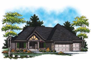 3-Bedroom, 2007 Sq Ft Country Home Plan - 101-1075 - Main Exterior