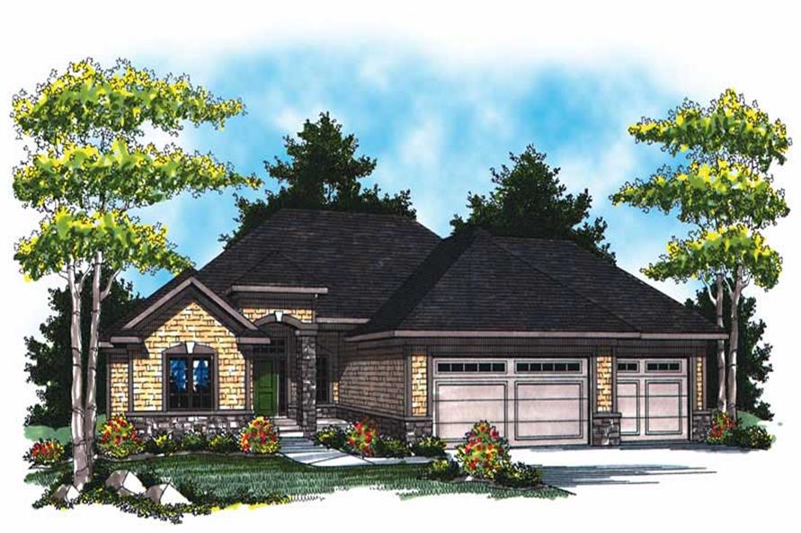 2-Bedroom, 1814 Sq Ft Country House Plan - 101-1078 - Front Exterior