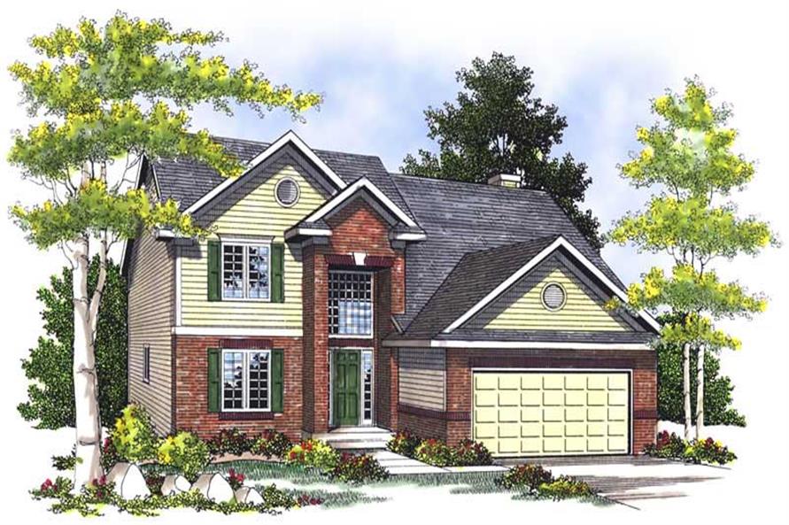 3-Bedroom, 2106 Sq Ft Traditional Home Plan - 101-1081 - Main Exterior
