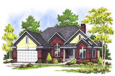 3-Bedroom, 3022 Sq Ft Country House Plan - 101-1083 - Front Exterior