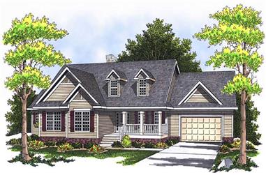 4-Bedroom, 3323 Sq Ft Ranch House Plan - 101-1107 - Front Exterior