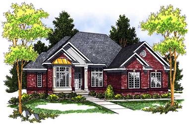 4-Bedroom, 3193 Sq Ft Ranch House Plan - 101-1118 - Front Exterior