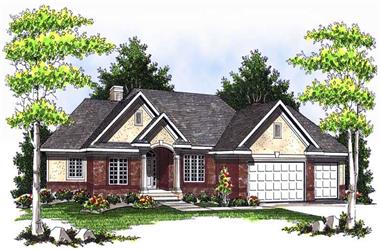 4-Bedroom, 3607 Sq Ft Ranch House Plan - 101-1122 - Front Exterior