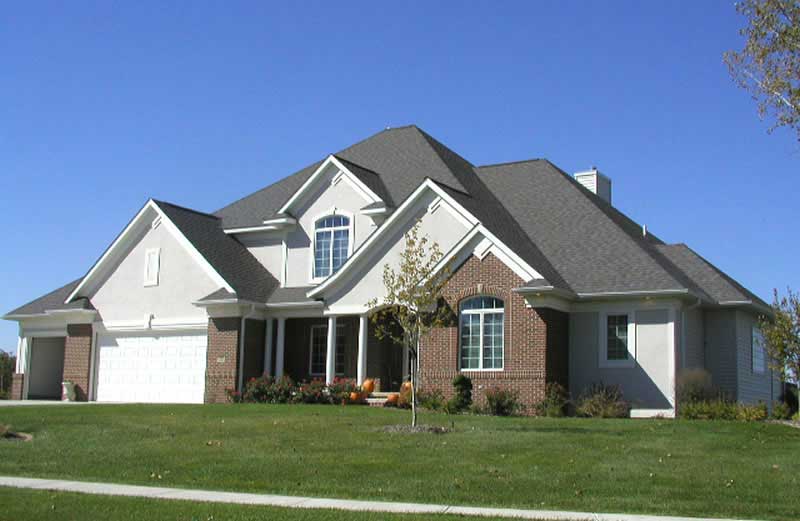 Front View of this 4-Bedroom,3580 Sq Ft Plan -101-1124