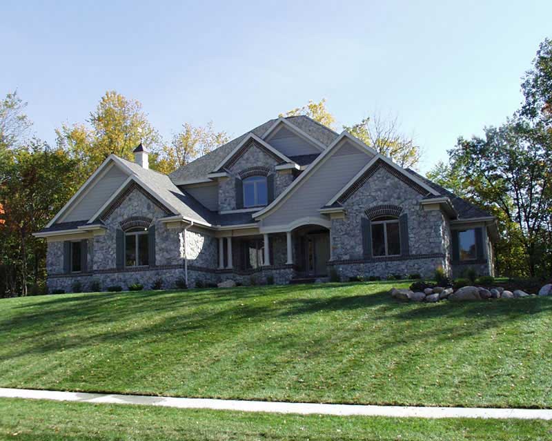 Front View of this 4-Bedroom,3580 Sq Ft Plan -101-1124