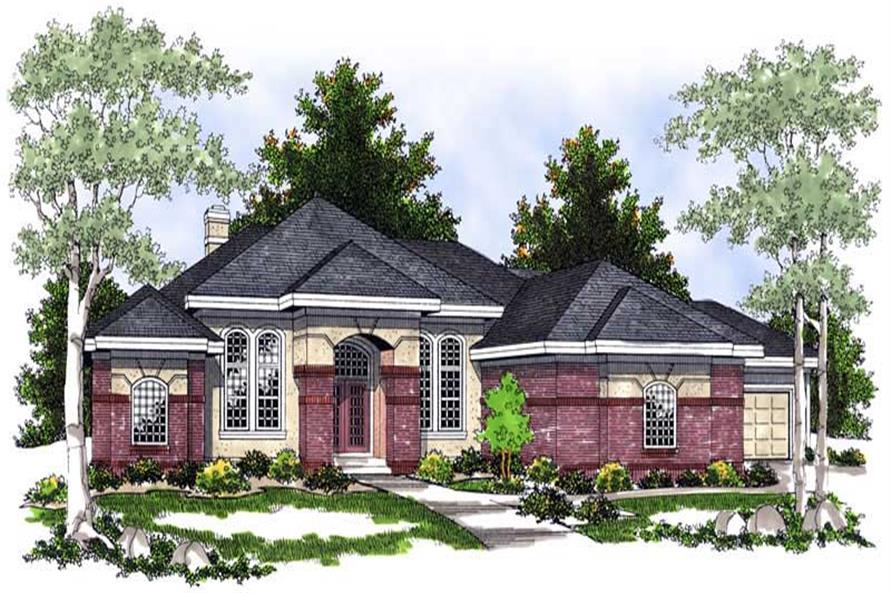 5-Bedroom, 5282 Sq Ft Contemporary House Plan - 101-1127 - Front Exterior