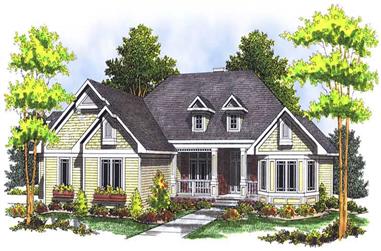 3-Bedroom, 3715 Sq Ft Country House Plan - 101-1135 - Front Exterior