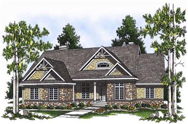 5-Bedroom, 3839 Sq Ft Country House Plan - 101-1146 - Front Exterior
