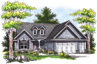 3-Bedroom, 2316 Sq Ft Ranch House Plan - 101-1158 - Front Exterior