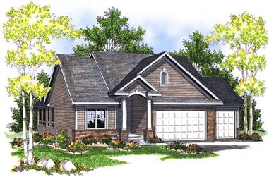 4-Bedroom, 2787 Sq Ft Ranch House Plan - 101-1161 - Front Exterior