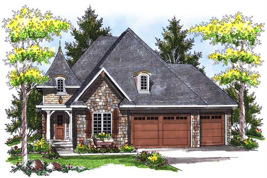 2-Bedroom, 1773 Sq Ft Small House Plans - 101-1167 - Main Exterior
