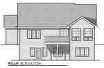 Home Plan Rear Elevation of this 4-Bedroom,2787 Sq Ft Plan -101-1193