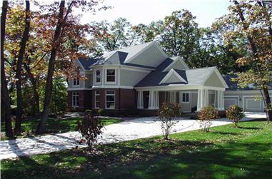 3-Bedroom, 3103 Sq Ft Colonial Home Plan - 101-1203 - Main Exterior