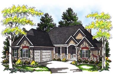 3-Bedroom, 2645 Sq Ft Ranch House Plan - 101-1238 - Front Exterior