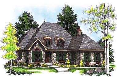 3-Bedroom, 2396 Sq Ft Country Home Plan - 101-1247 - Main Exterior