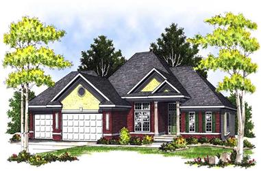 4-Bedroom, 2969 Sq Ft Country Home Plan - 101-1278 - Main Exterior