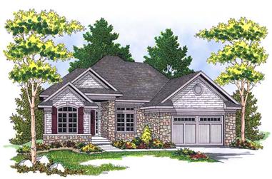 2-Bedroom, 1859 Sq Ft Country Home Plan - 101-1280 - Main Exterior