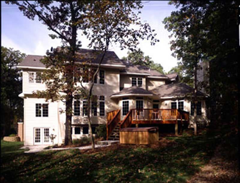 Rear View of this 4-Bedroom,3491 Sq Ft Plan -101-1291