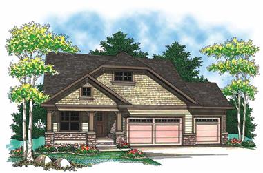 2-Bedroom, 1393 Sq Ft Ranch House Plan - 101-1318 - Front Exterior