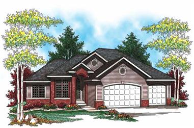3-Bedroom, 1701 Sq Ft Small House Plans - 101-1332 - Main Exterior