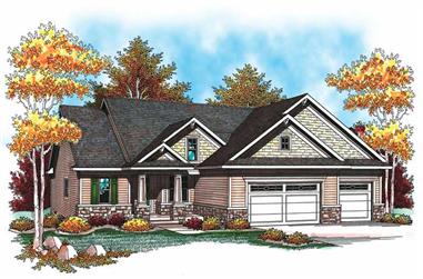 2-Bedroom, 1428 Sq Ft Small House Plans - 101-1356 - Main Exterior