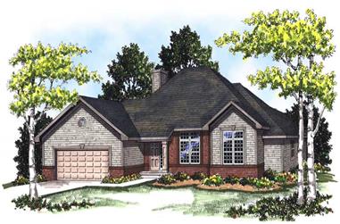 3-Bedroom, 2204 Sq Ft Country Home Plan - 101-1389 - Main Exterior