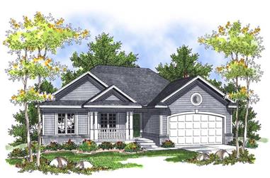 3-Bedroom, 1495 Sq Ft Country House Plan - 101-1419 - Front Exterior