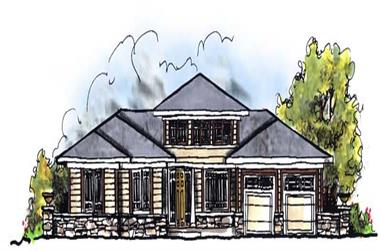 3-Bedroom, 1810 Sq Ft Prairie House Plan - 101-1452 - Front Exterior