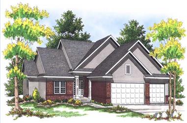 4-Bedroom, 2838 Sq Ft Bungalow House Plan - 101-1551 - Front Exterior