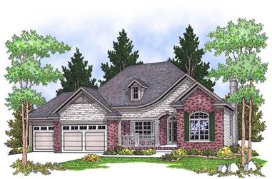 2-Bedroom, 1706 Sq Ft Ranch House Plan - 101-1555 - Front Exterior