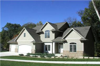 4-Bedroom, 2745 Sq Ft Traditional Home Plan - 101-1563 - Main Exterior