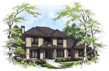 3-Bedroom, 2528 Sq Ft Country Home Plan - 101-1596 - Main Exterior