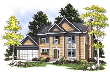 3-Bedroom, 1686 Sq Ft Farmhouse House Plan - 101-1603 - Front Exterior