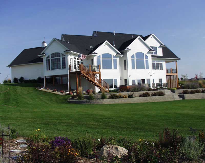 Rear View of this 4-Bedroom, 3730 Sq Ft Plan - 101-1650