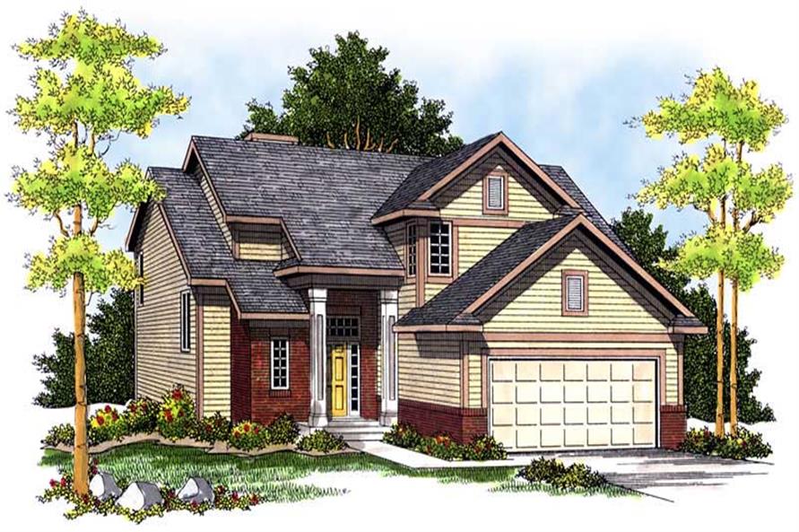 3-Bedroom, 1786 Sq Ft Country House Plan - 101-1684 - Front Exterior