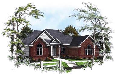 3-Bedroom, 2095 Sq Ft Ranch House Plan - 101-1713 - Front Exterior