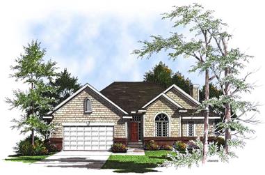 3-Bedroom, 1728 Sq Ft Ranch House Plan - 101-1745 - Front Exterior