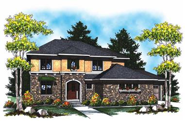 3-Bedroom, 2578 Sq Ft Colonial House Plan - 101-1746 - Front Exterior