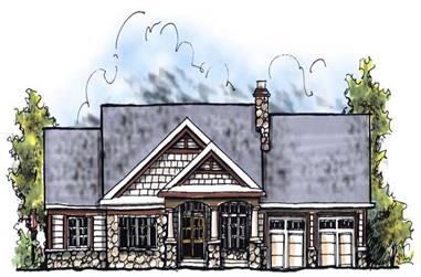 3-Bedroom, 1895 Sq Ft Ranch House Plan - 101-1784 - Front Exterior
