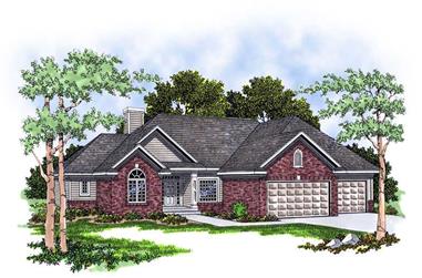 3-Bedroom, 1795 Sq Ft Country House Plan - 101-1791 - Front Exterior