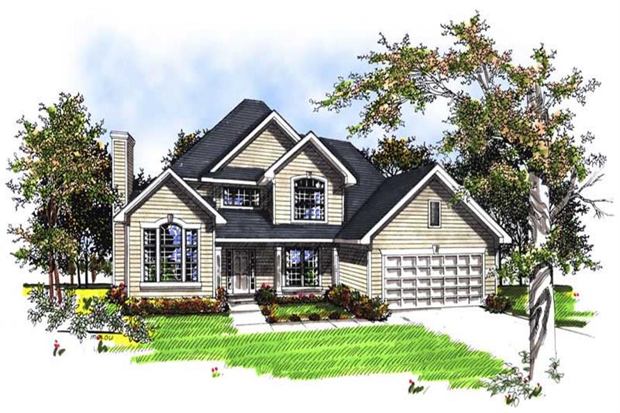 4-Bedroom, 2523 Sq Ft Country House Plan - 101-1797 - Front Exterior