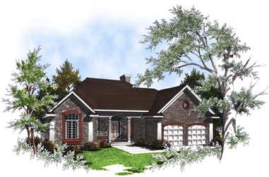 3-Bedroom, 2045 Sq Ft Country House Plan - 101-1798 - Front Exterior