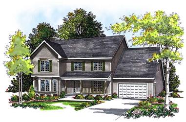 4-Bedroom, 2368 Sq Ft Country House Plan - 101-1802 - Front Exterior