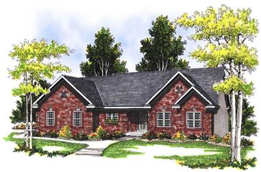 3-Bedroom, 1700 Sq Ft Ranch House Plan - 101-1805 - Front Exterior